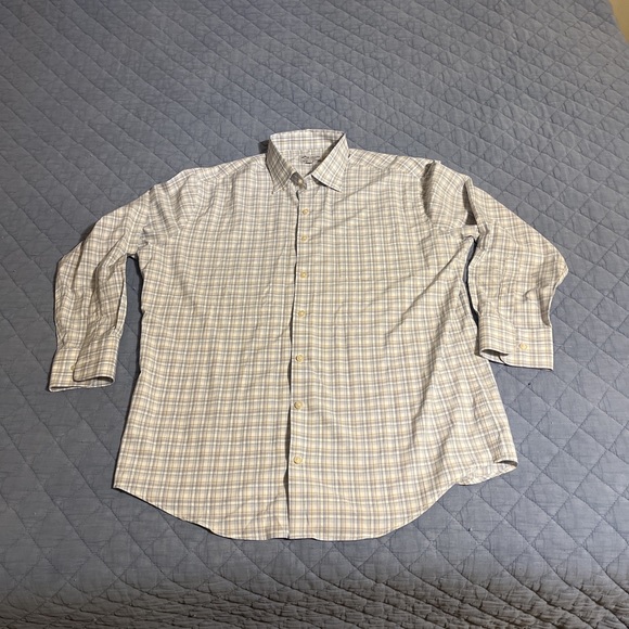 Peter Millar Other - Peter‎ Millar Blue and White Plaid Button Down Shirt